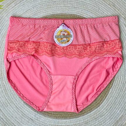 Soft cotton high-waist lace panty for women in Bangladesh