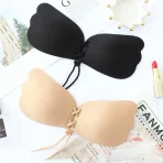 Cross-Border Invisible Breast Patch Lala Goddess Silicone Intimates Breast Patch Drawstring Push-Up Wing Bra Silicone Intimates Breast Patch